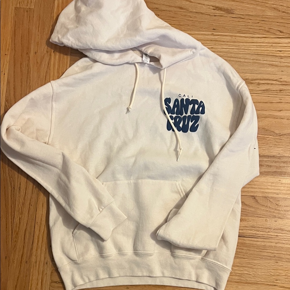 Santa Cruz Skater White and Blue Hoodie